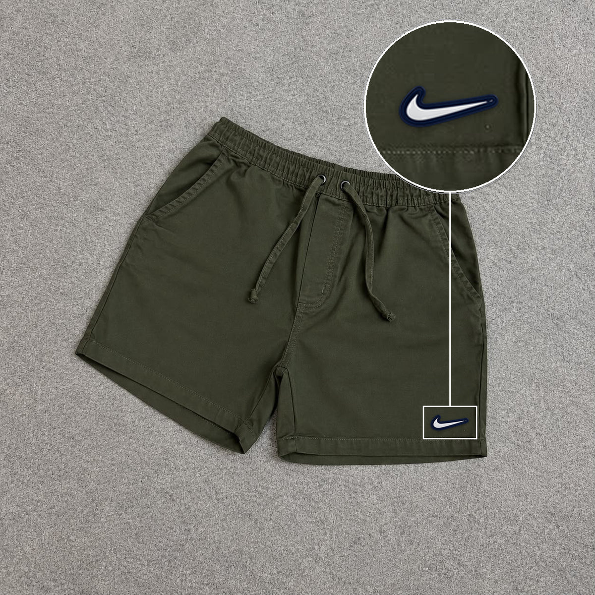 SHORT SARJA MAURICINHO VERDE MILITAR com patch Nike Resinado B P
