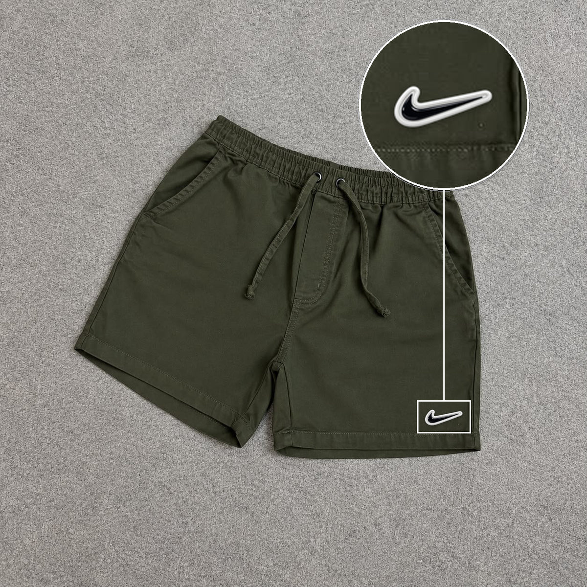 SHORT SARJA MAURICINHO VERDE MILITAR com patch Nike Rs P B